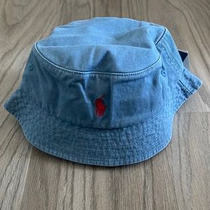 New RL fisherman’s hat light blue denim.
